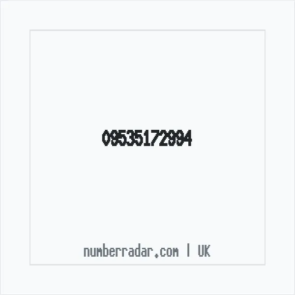 Reverse number check for +44 (9535) 172-994 — who called me?