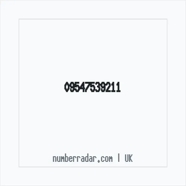 Reverse number check for +44 (9547) 539-211 — who called me?
