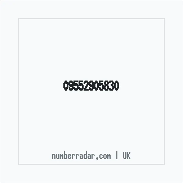 Reverse number check for +44 (9552) 905-830 — who called me?