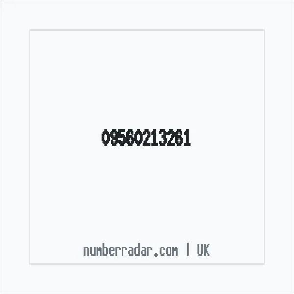 Reverse number check for +44 (9560) 213-261 — who called me?