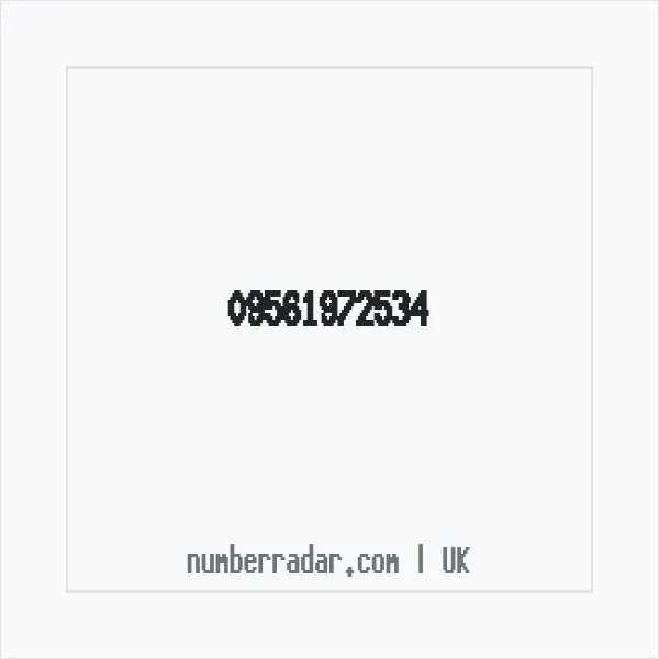 Reverse number check for +44 (9561) 972-534 — who called me?