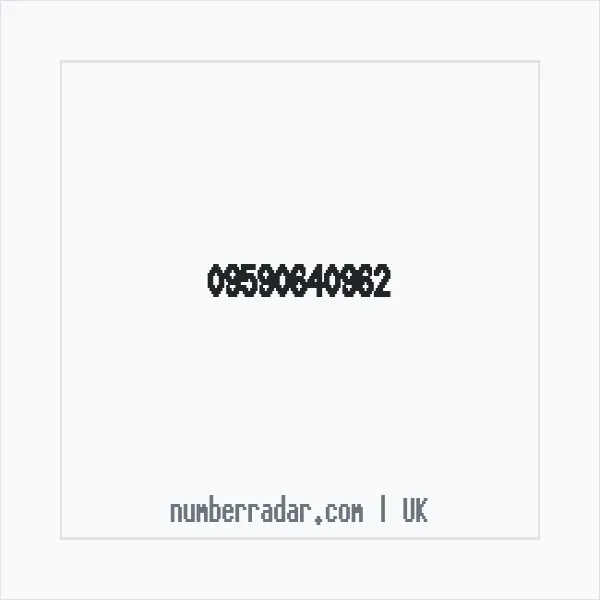 Reverse number check for +44 (9590) 640-962 — who called me?