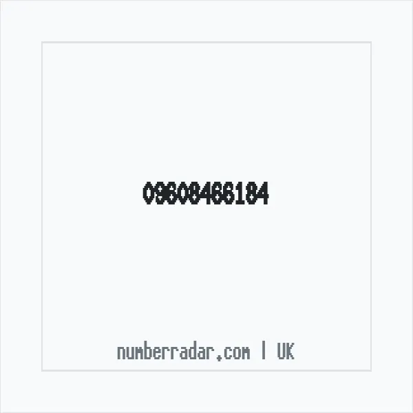 Reverse number check for +44 (9608) 466-184 — who called me?