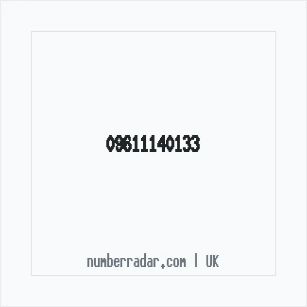 Reverse number check for +44 (9611) 140-133 — who called me?