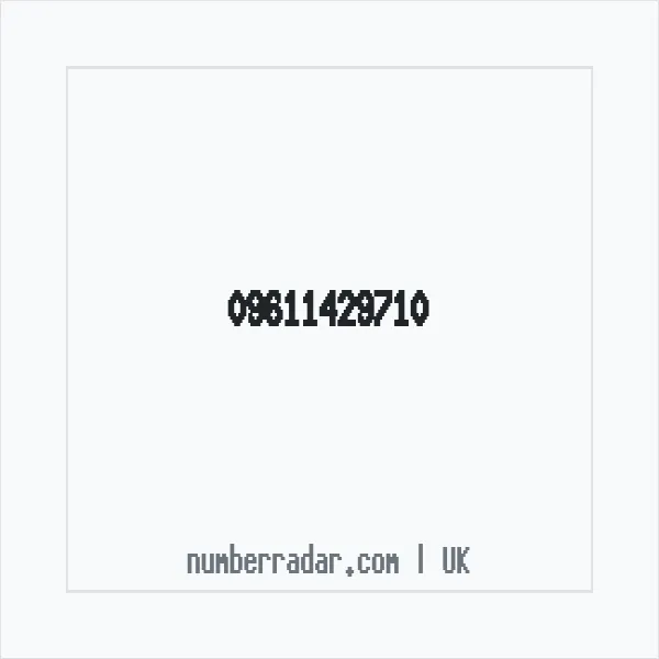 Reverse number check for +44 (9611) 429-710 — who called me?