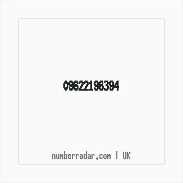 Reverse number check for +44 (9622) 196-394 — who called me?