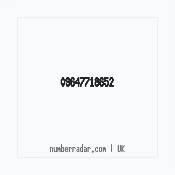 Reverse number check for +44 (9647) 718-652 — who called me?