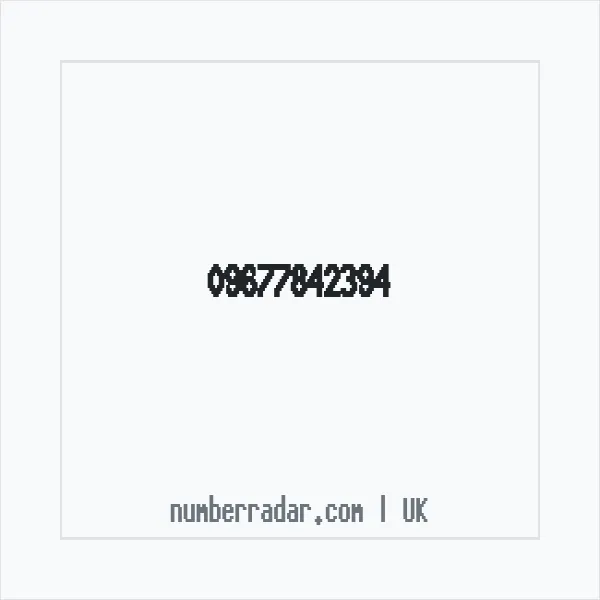 Reverse number check for +44 (9677) 842-394 — who called me?
