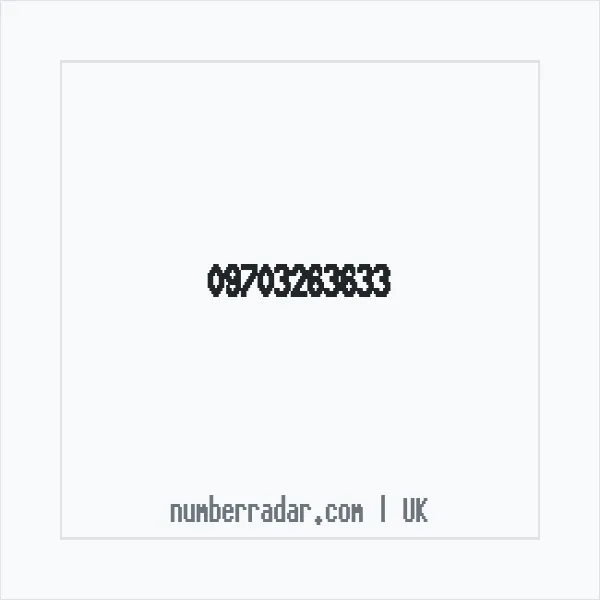 Reverse number check for +44 (9703) 263-633 — who called me?