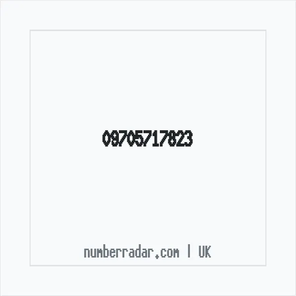 Reverse number check for +44 (9705) 717-823 — who called me?