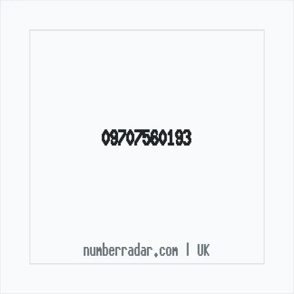 Reverse number check for +44 (9707) 560-193 — who called me?
