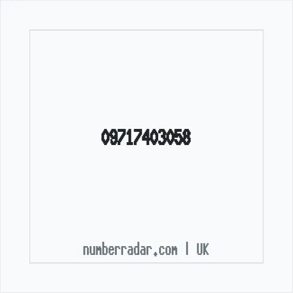 Reverse number check for +44 (9717) 403-058 — who called me?
