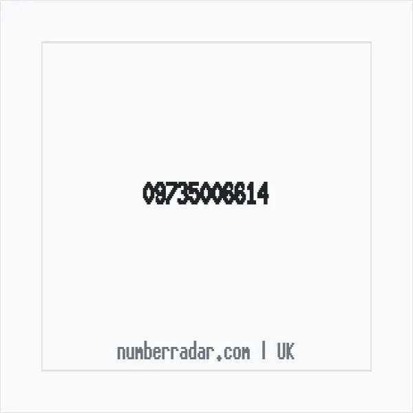 Reverse number check for +44 (9735) 006-614 — who called me?