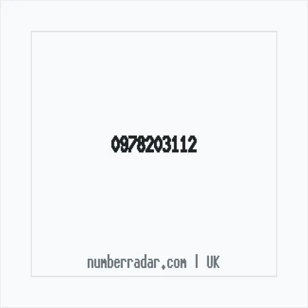 Reverse number check for +44 978203112 — who called me?