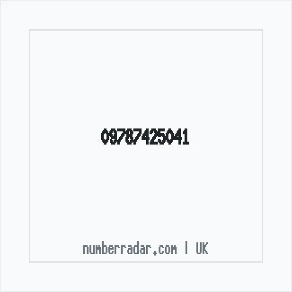 Reverse number check for +44 (9787) 425-041 — who called me?