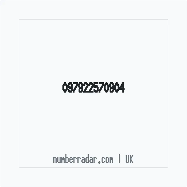 Reverse number check for +44 (9792) 257-090 — who called me?