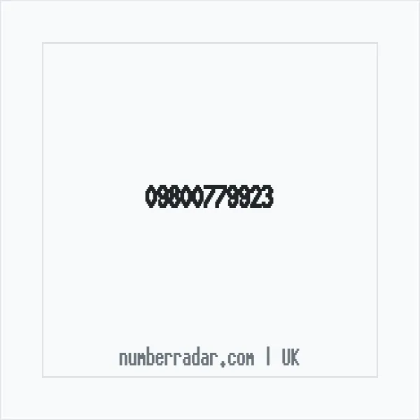 Reverse number check for +44 (9800) 779-923 — who called me?