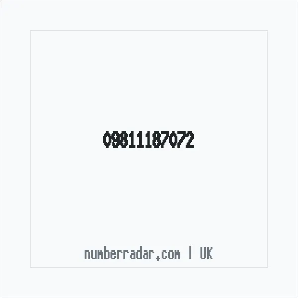 Reverse number check for +44 (9811) 187-072 — who called me?
