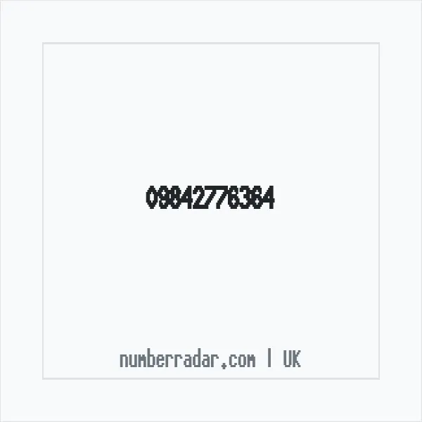 Reverse number check for +44 (9842) 776-364 — who called me?