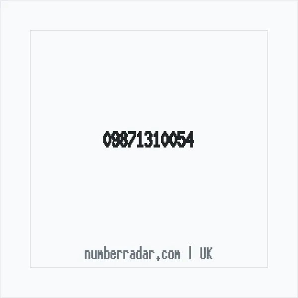 Reverse number check for +44 (9871) 310-054 — who called me?